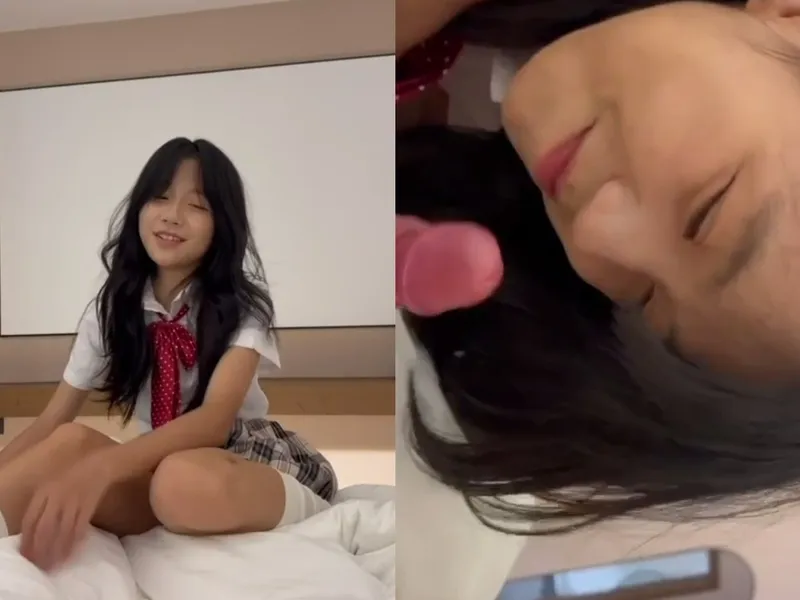 Em loli dễ thương liếm cậu bé biến em thành con em đĩ nứng lồn p1